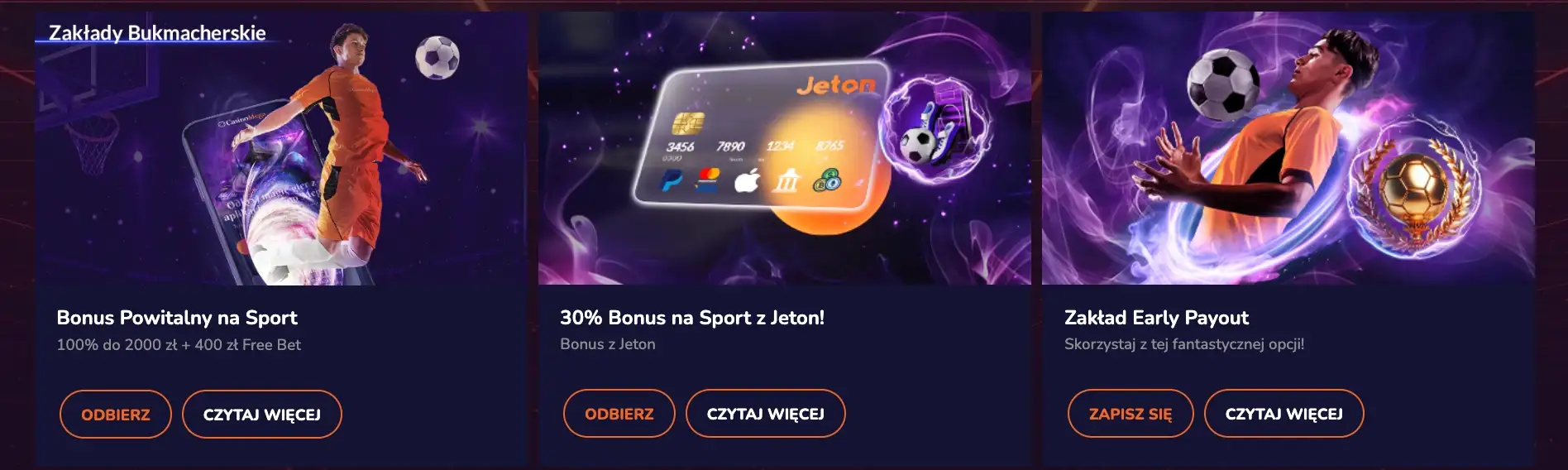 mega sport bonusy