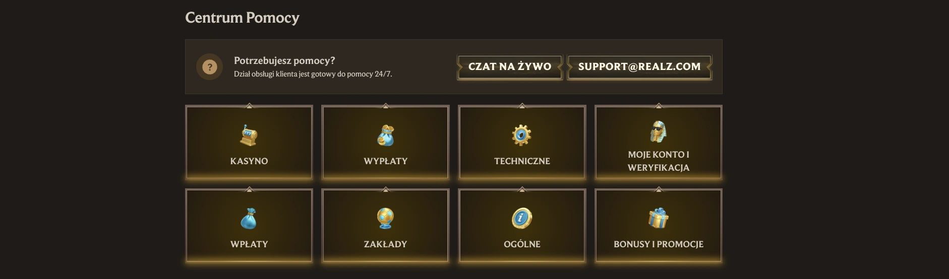 realz obsluga klienta